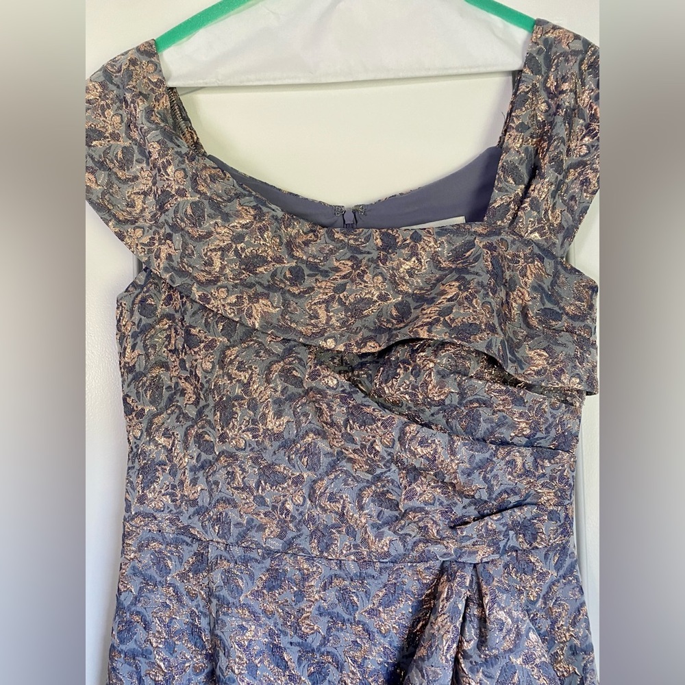Rickie Freeman Teri Jon Jaquard Maxi Dress - MOB Dress WORN ONCE - Picture 2 of 9